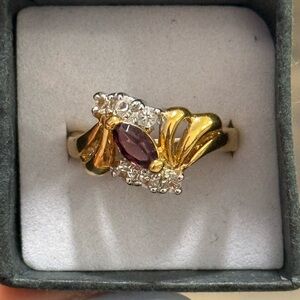 Vintage 14kt Gold Electroplate Ring New Old Stock Sz 8